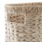 Casafield Woven Magazine Holder with Handles - Seagrass Water Hyacinth Storage Basket for Bathroom, Living Room, Home Office